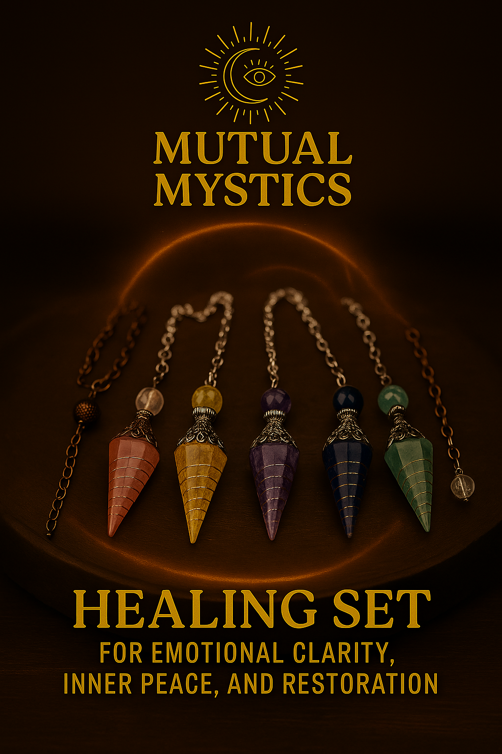 ✨ Mystical Pendulum Bundle – Set of 5 ✨