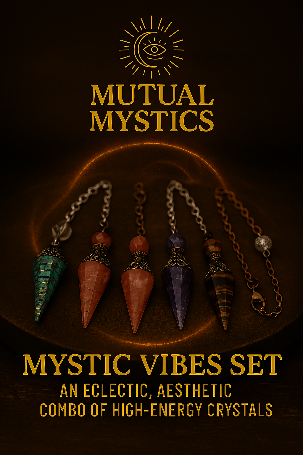 ✨ Mystical Pendulum Bundle – Set of 5 ✨